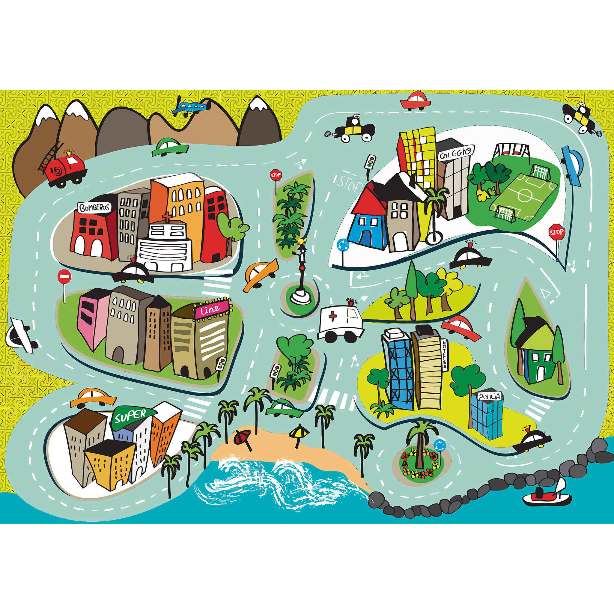 Alfombras vinílicas de Ceramiko - Circuito Celeste