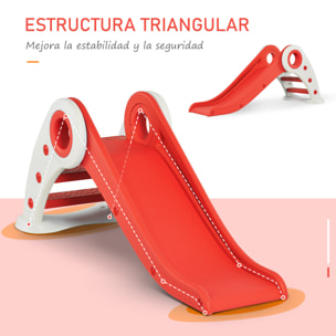 Tobogán Infantil con Escalera y Rampa Rojo