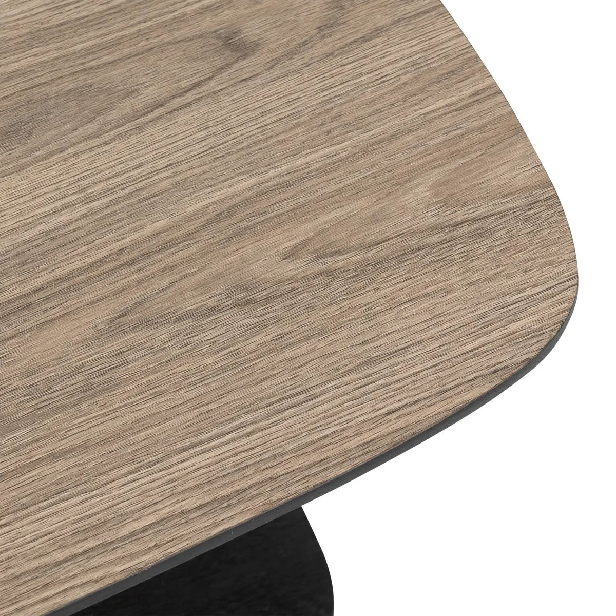 Table basse 1 étagère "Hodia" noir 75x75x38cm