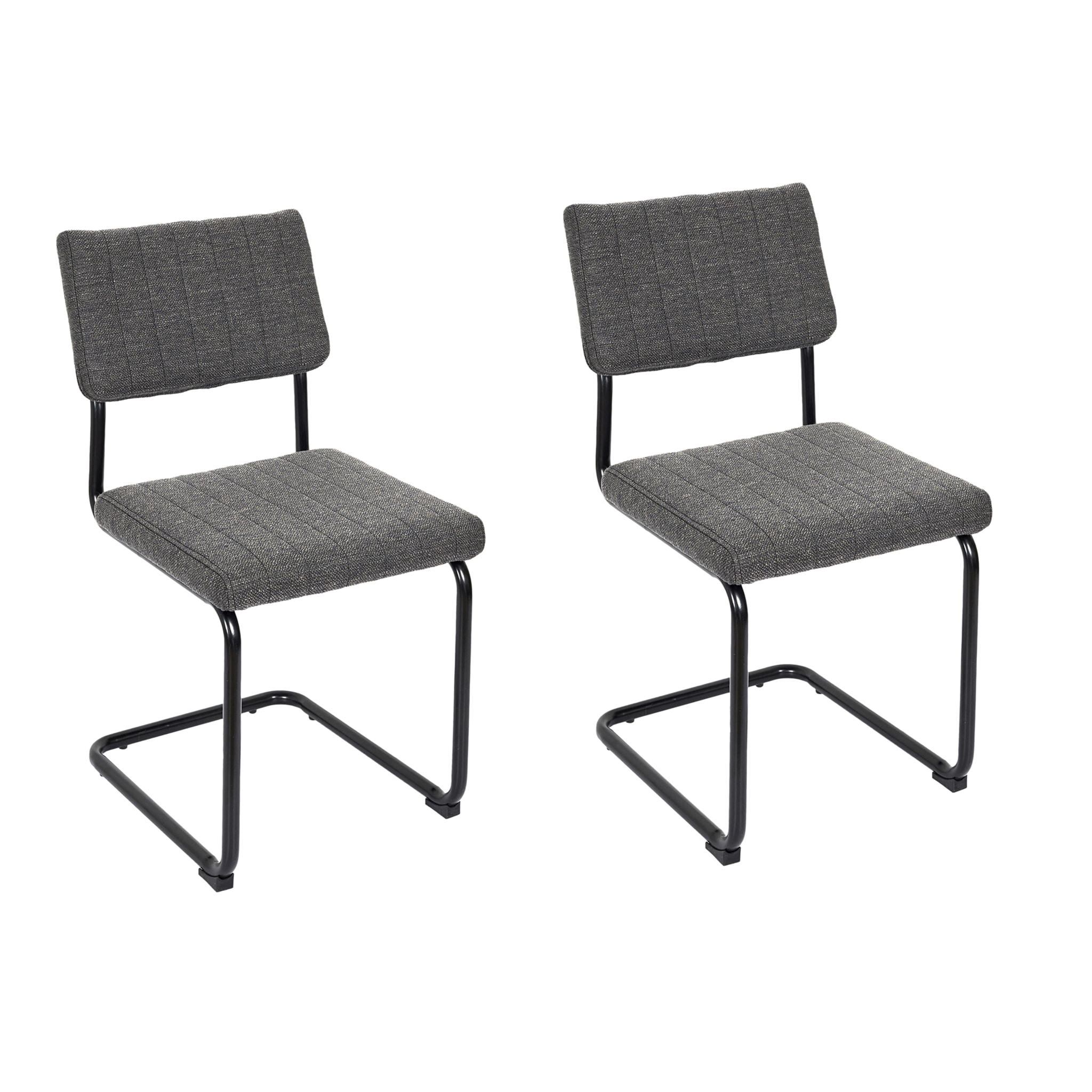 Chaise Alban Gris Chine - Lot De 2