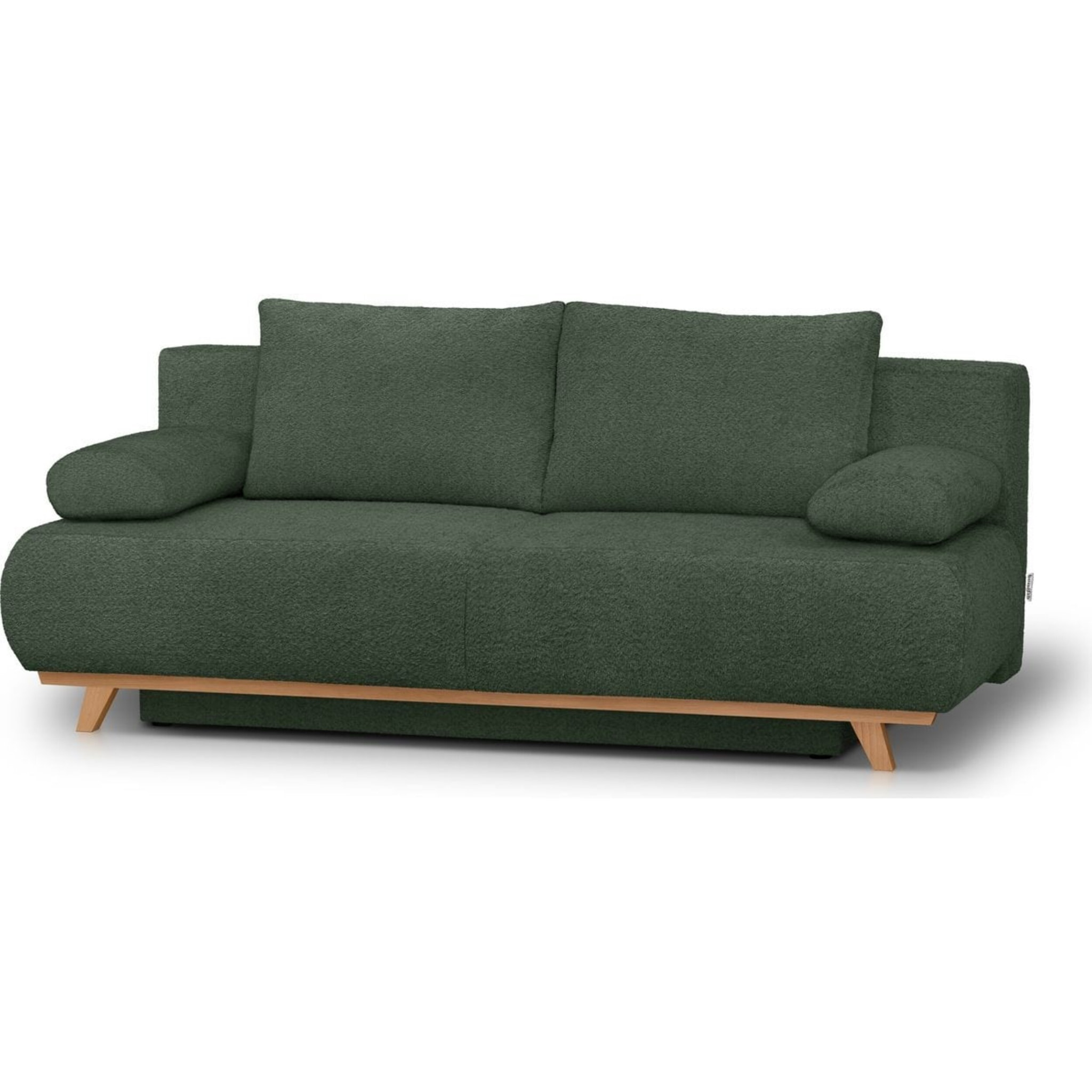Canapé convertible 3 places en tissu bouclé - LARIA