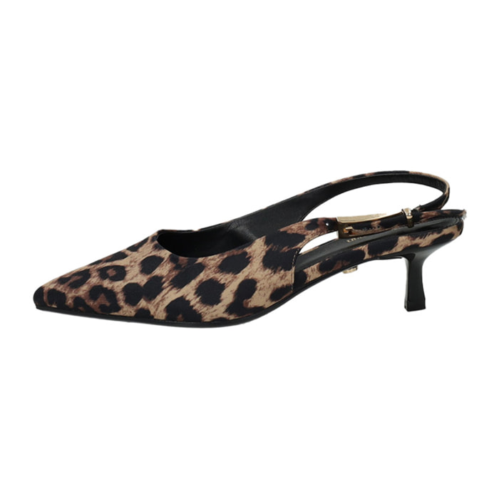 Décolleté sling back Donna Tata Italia Marrone
