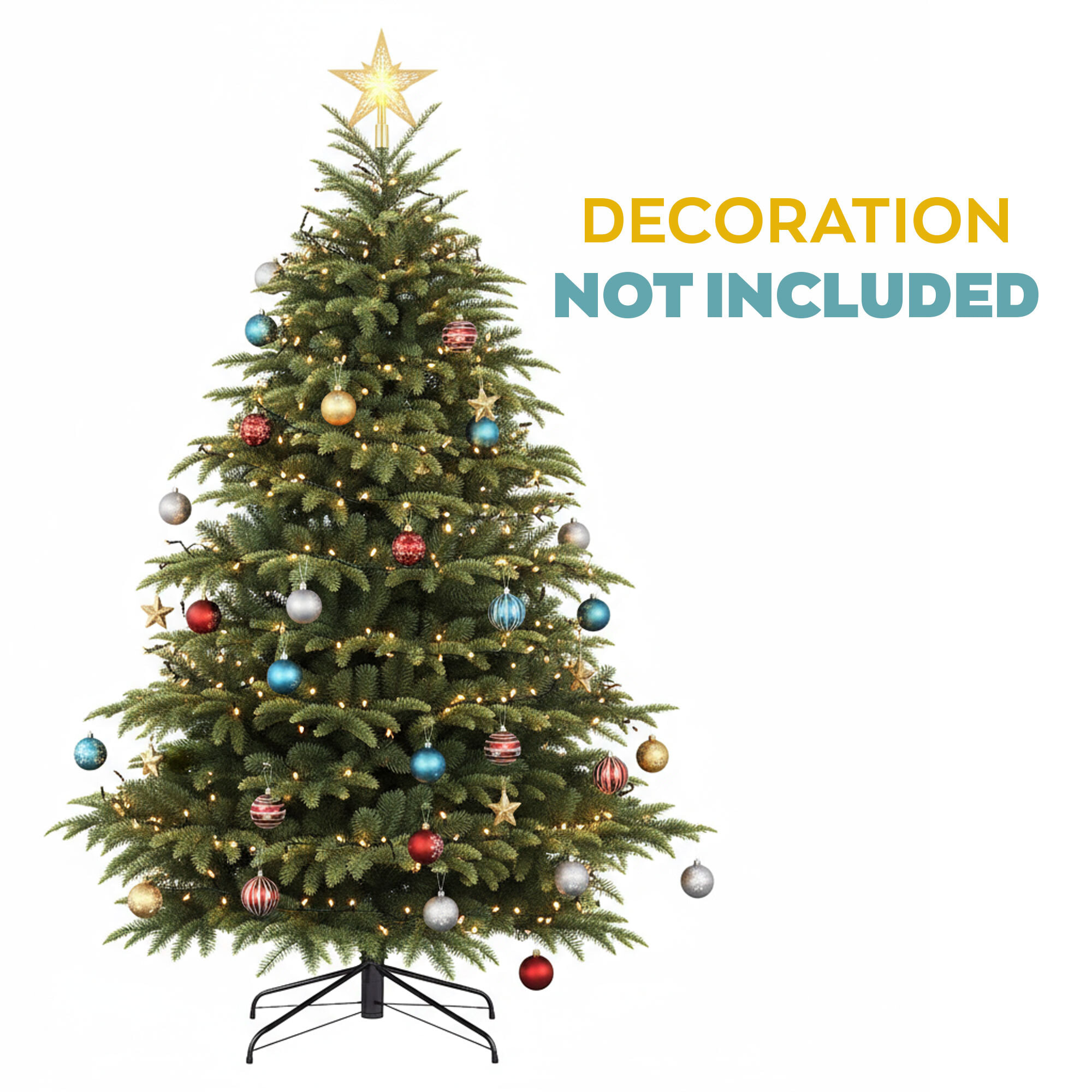 Wunorse - Albero di Natale Tradizionale in PE e PVC Ø117x180H cm, 807 Punte