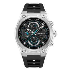 Reloj Police PEWGQ0054301M Hombre Analogico Cuarzo con Correa de Silicona
