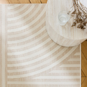 Tapis intérieur/extérieur motif arches beige BELLAMY