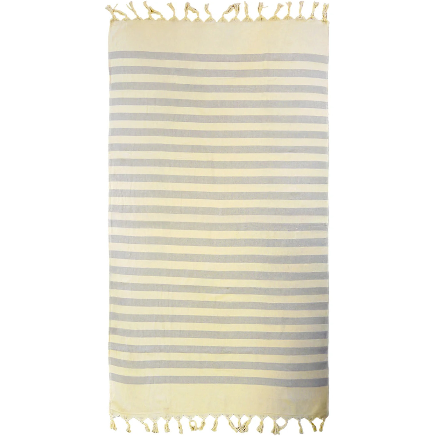 Fouta doublée éponge - Fidji Taupe - 90x160cm - 340g/m²