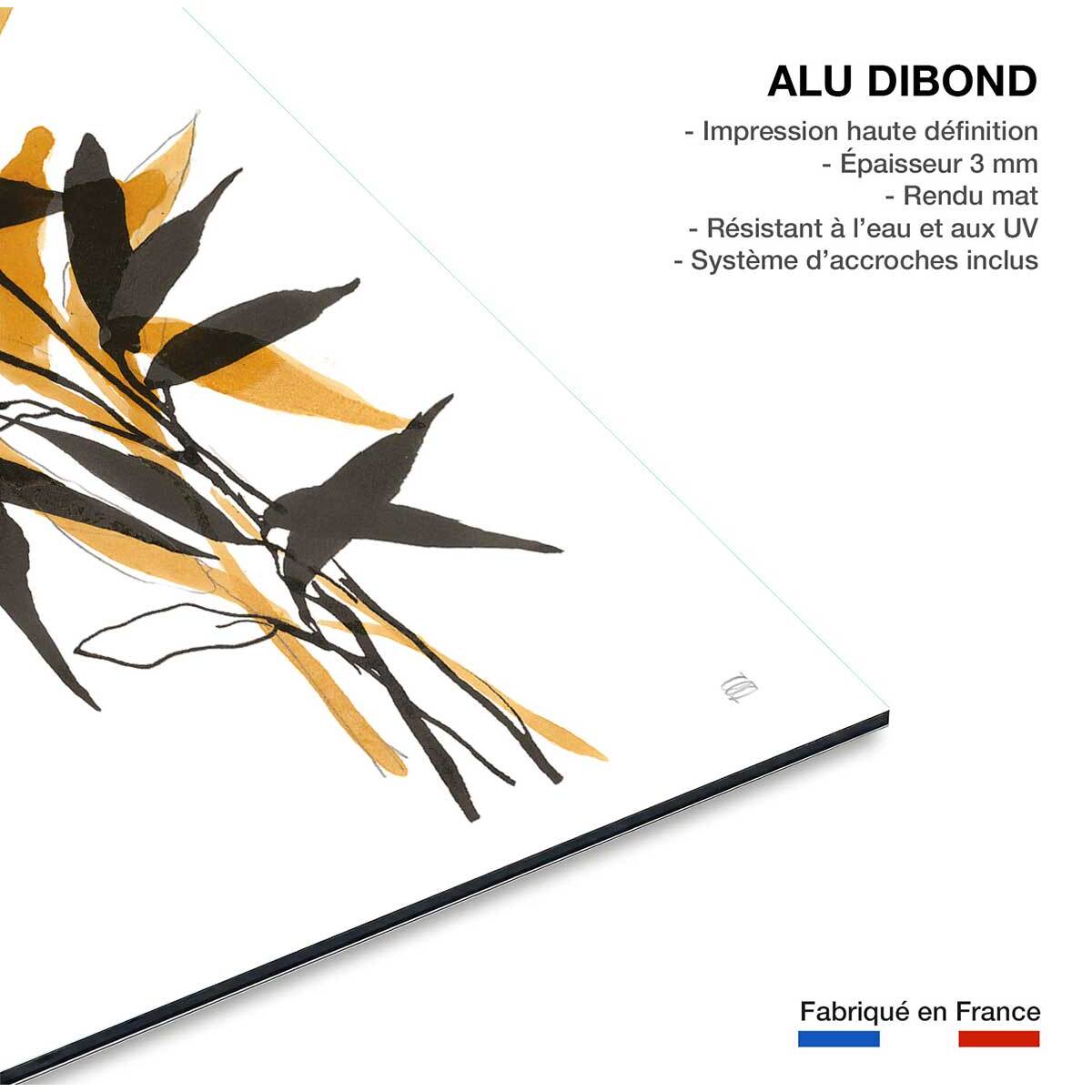 Tableau orange bambou Tableau alu Dibond