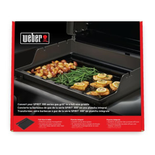 Plancha pour barbecue WEBER grand format pour spirit 3 bruleurs