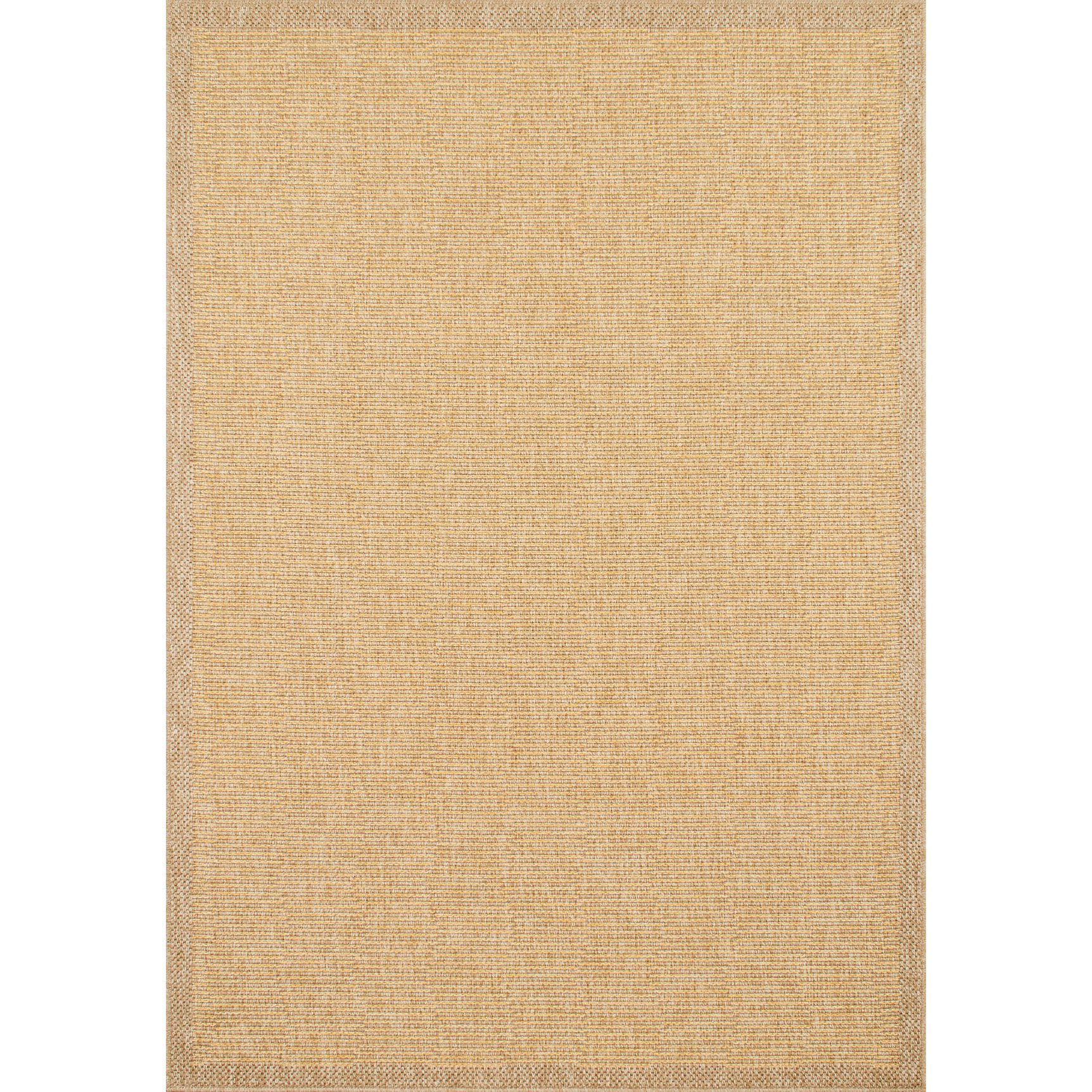 Tapis naturel motif jaune