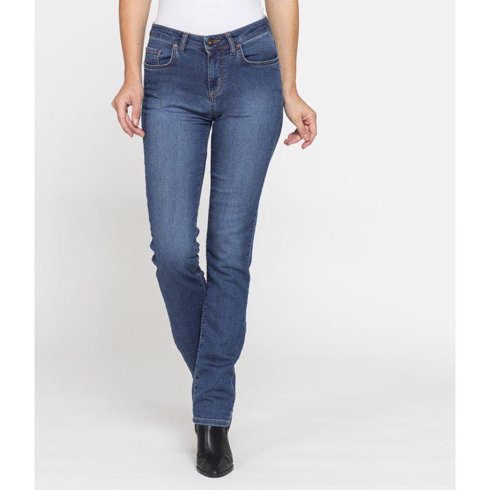 JEANS DONNA CINQUE TASCHE REGULAR FIT IN DENIM PLAY 10 oz.