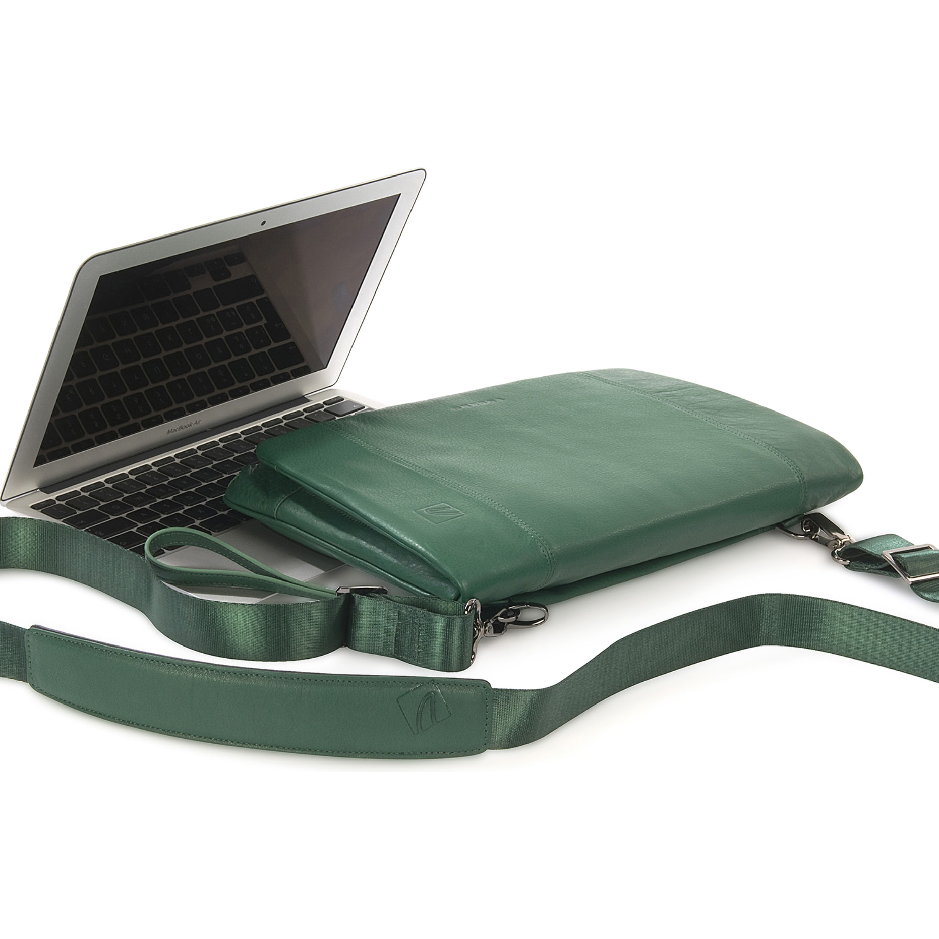Borsa a tracolla  unisex In Vera pelle Made in Italy 23,5x34x4,5 cm
