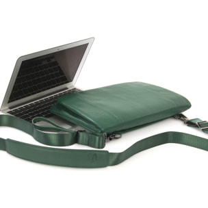 Borsa a tracolla  unisex In Vera pelle Made in Italy 23,5x34x4,5 cm