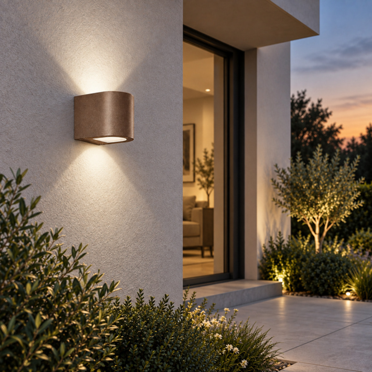 Applique LED tonda bi Rossini SILVER 4000K