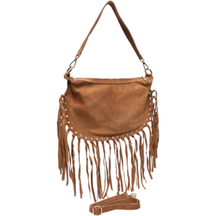 Borsa a tracolla Anna Luchini Cammello