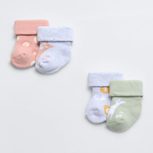 Confezione da 4 calzini termici per neonato