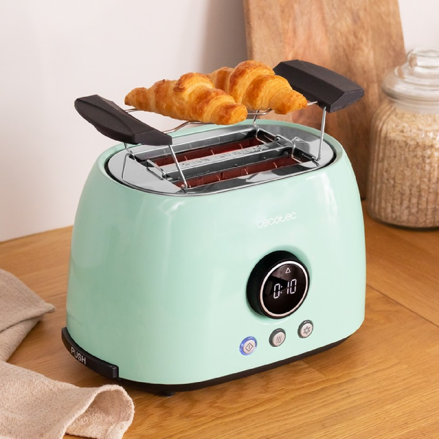 Cecotec Tostadora Digital ClassicToast 8000 Blue Double. 800 W 2 Ranuras extraan