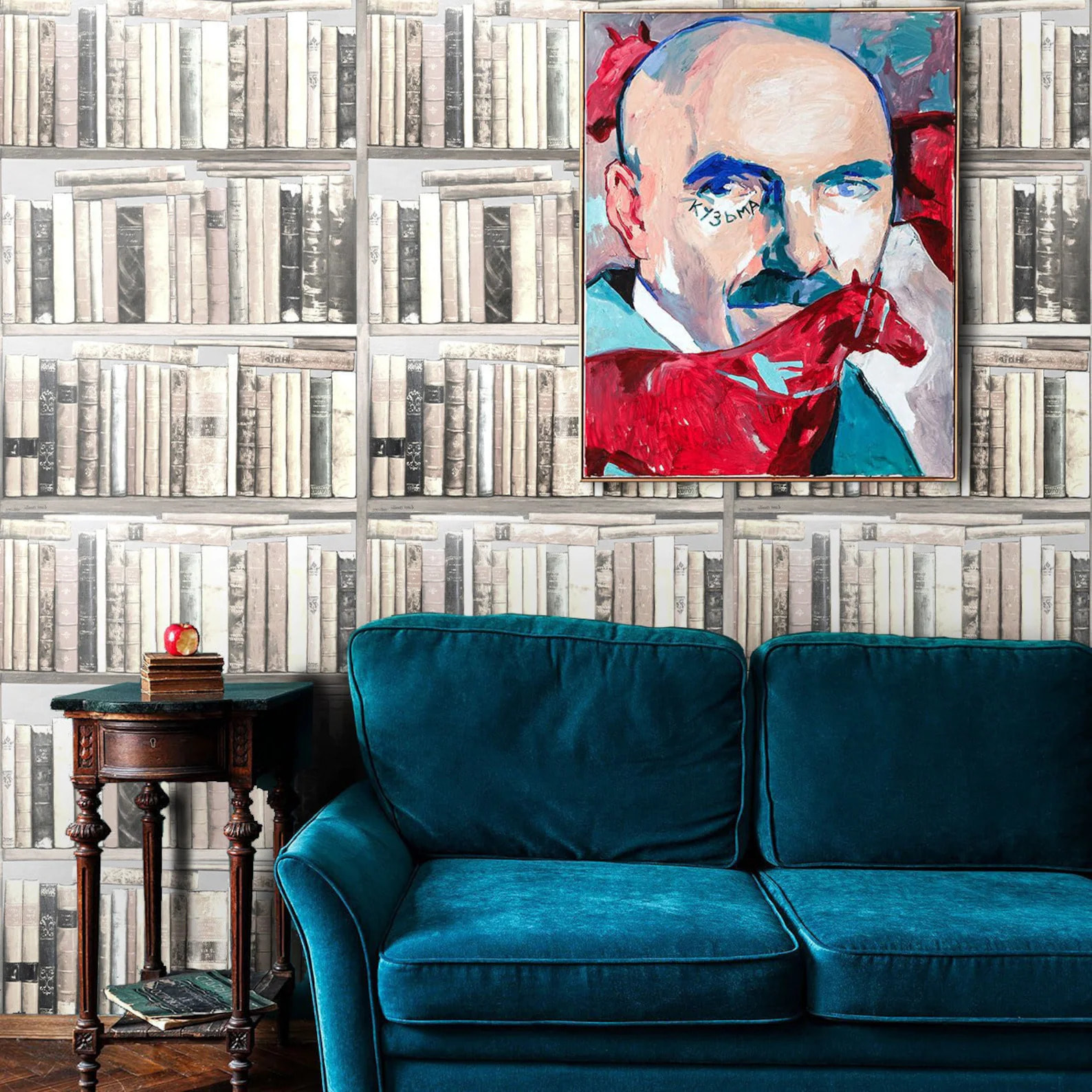 Carta da Parati Libri Bianchi