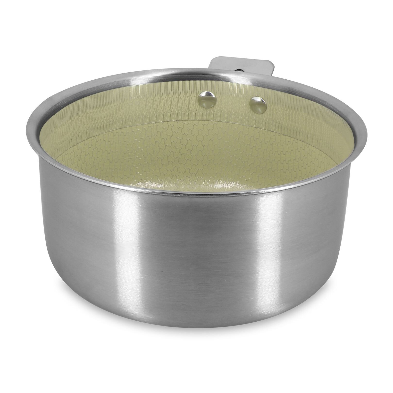 Casserole 18cm en acier inoxydable vert AGLAE