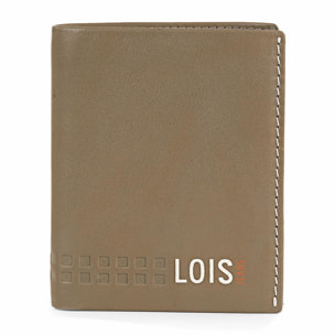 Cartera Hombre Piel Lois Temple Kaki-Cuero