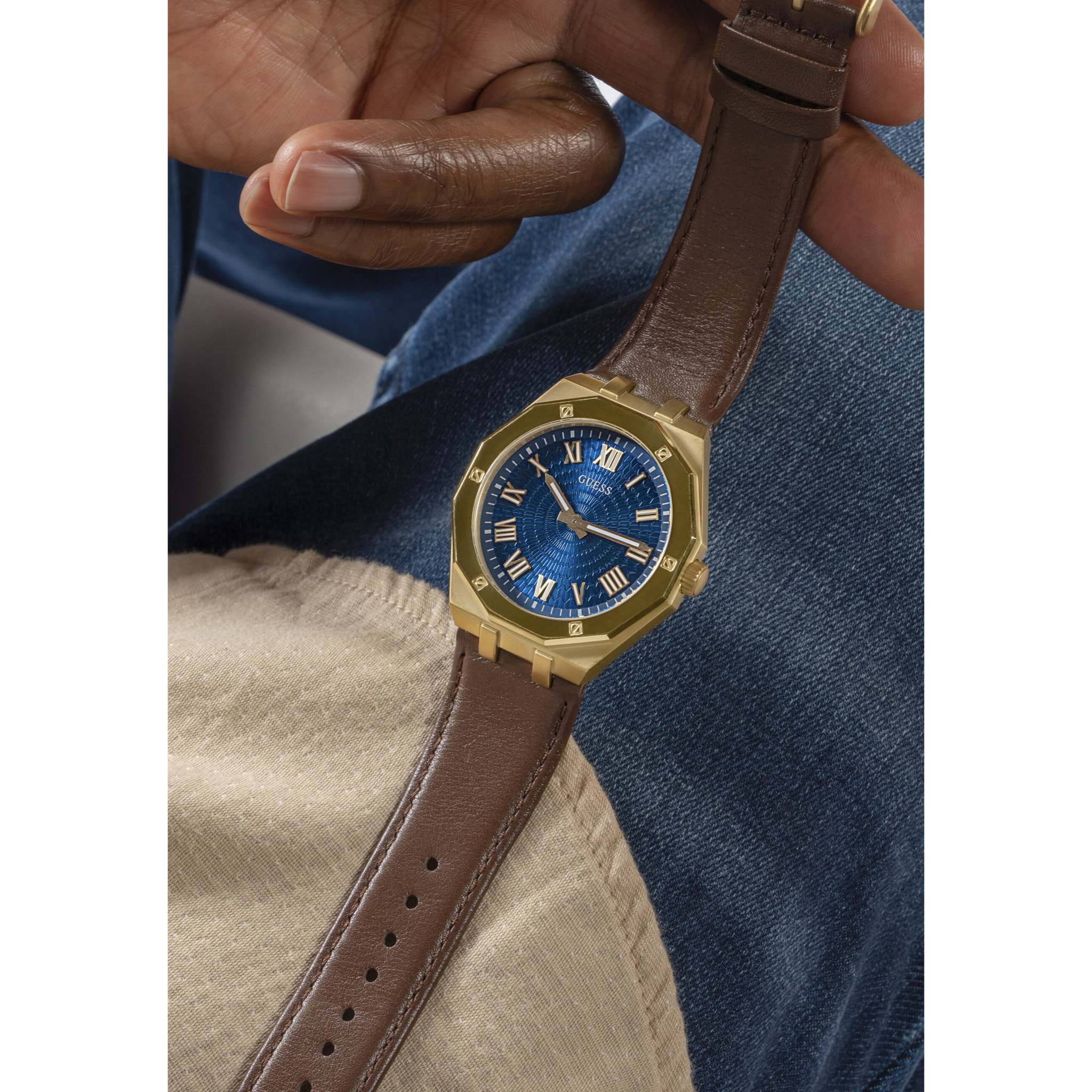 Guess Orologio Analogico Al Quarzo Asset