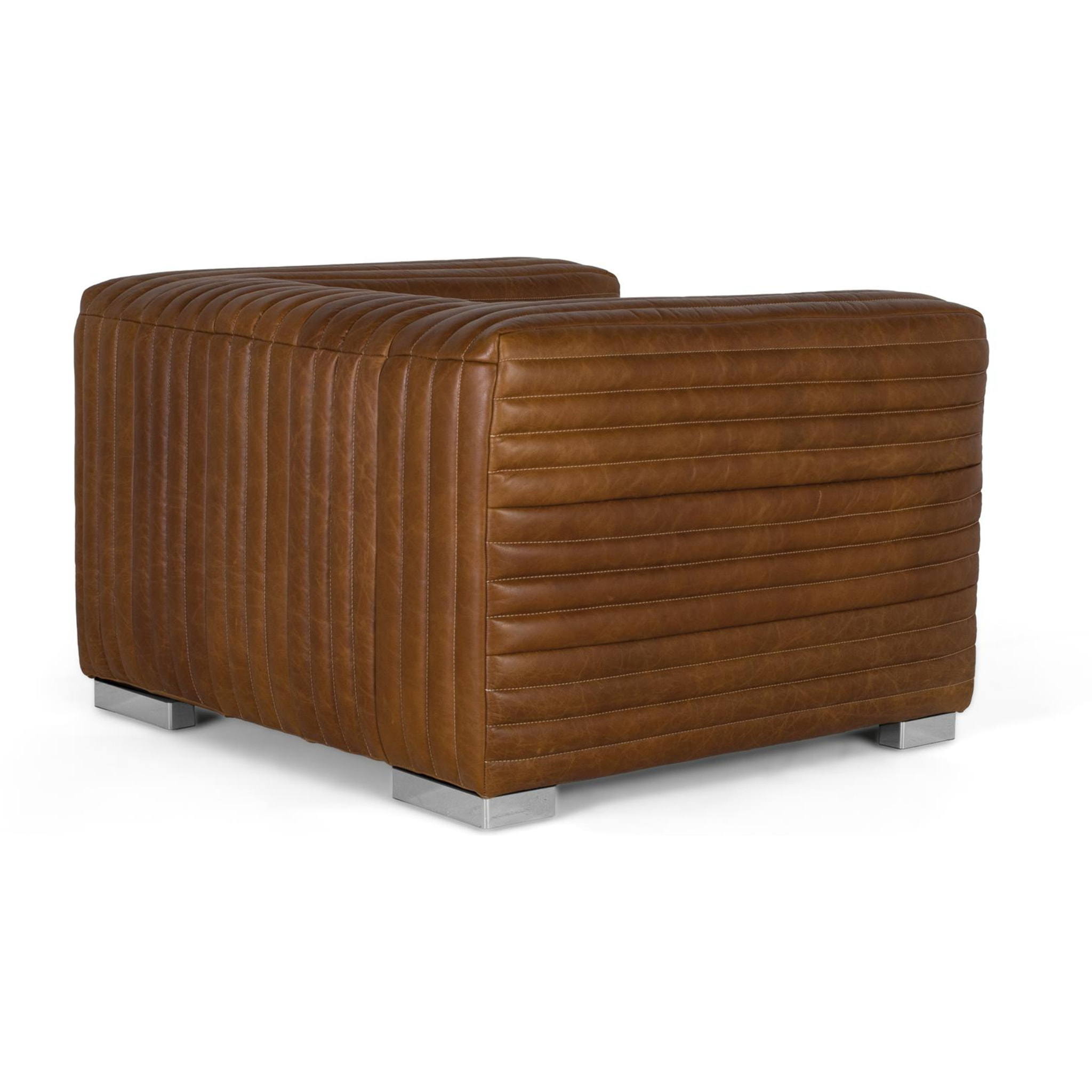 Sillón de Cuero 103 Cm Estilo Contemporáneo Moderno