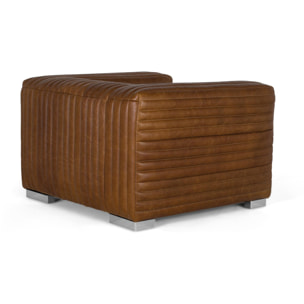 Sillón de Cuero 103 Cm Estilo Contemporáneo Moderno