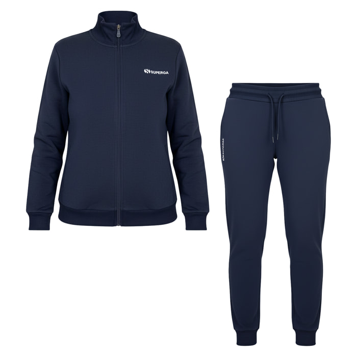 Tuta Donna SUPERGA Cotone Felpato Full Zip