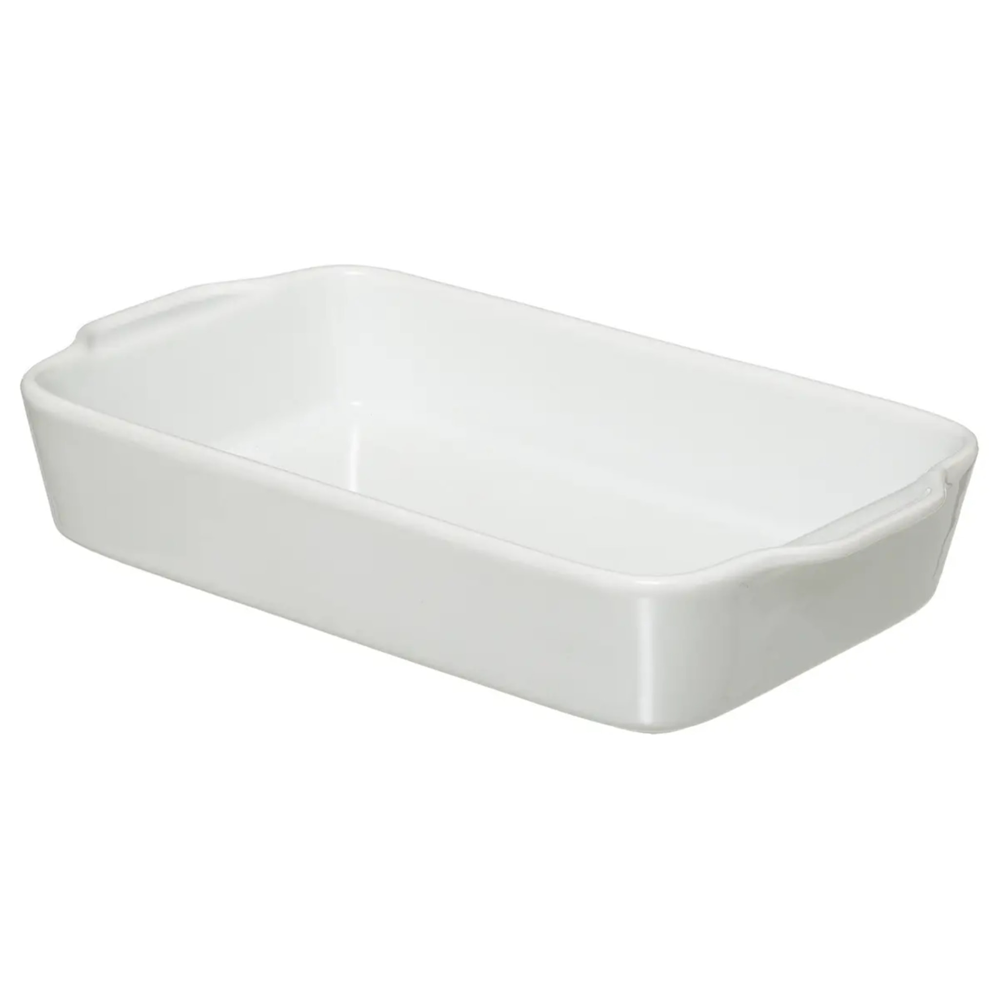 Plat rectangulaire 30x16cm Blanc Seramik