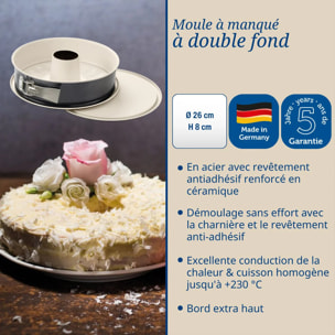 Moule à manqué à charnière avec fond à savarin 26 cm Dr Oetker Back-Trend