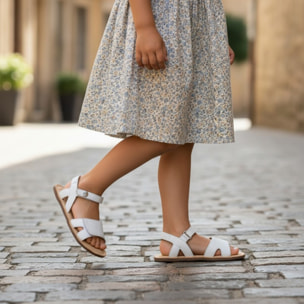 SANDALIA BAREFOOT PIEL CHETTO ESTILO CLÁSICO BLANCO