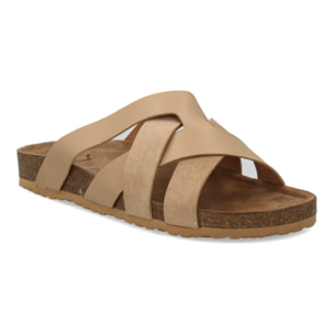 Sandalia para hombre con tiras cruzadas.