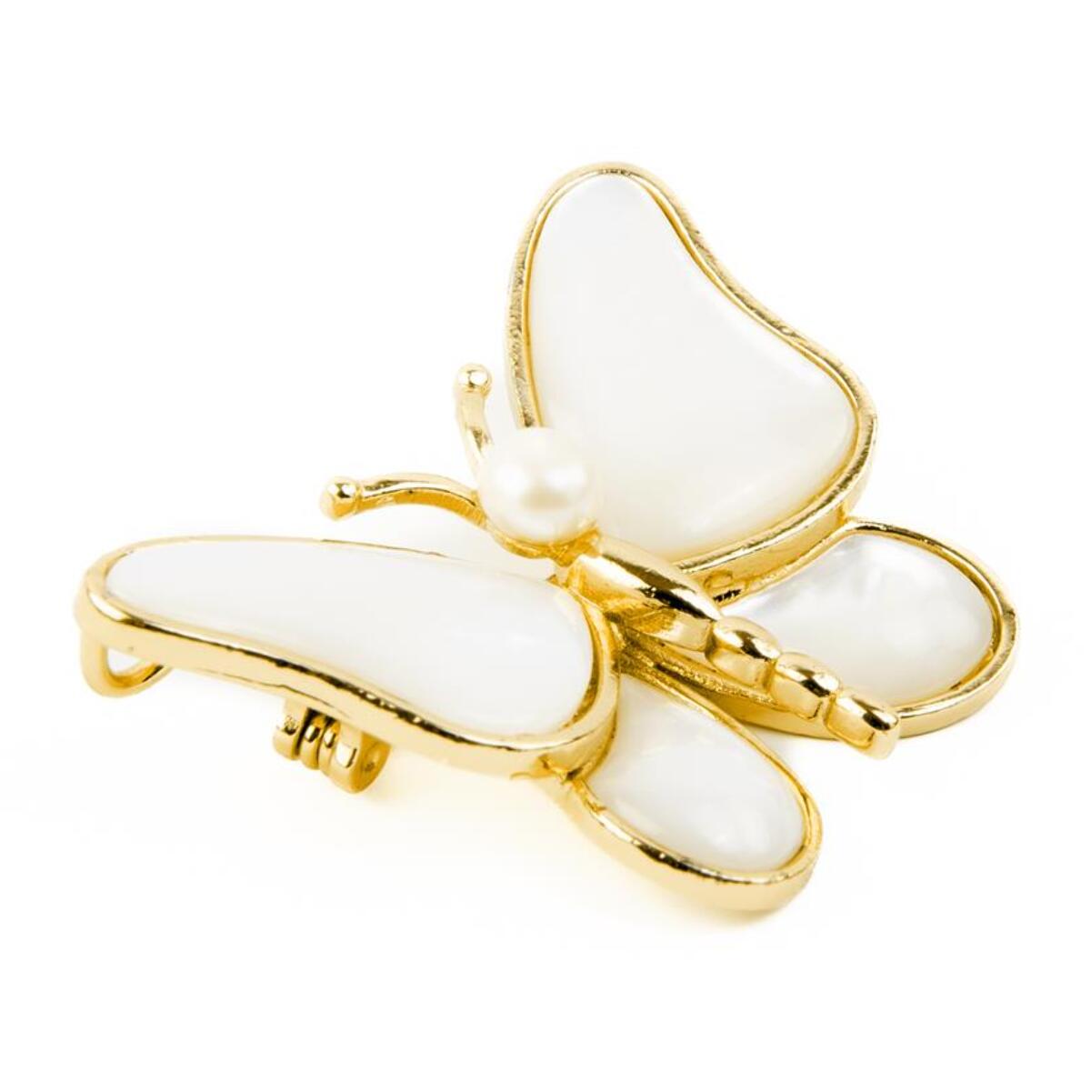 Broche Lux by Lux Mariposa acabado en oro amarillo 18K