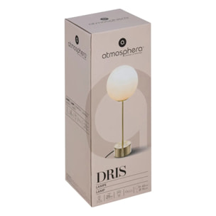 Lampe "Dris" métal doré H43cm