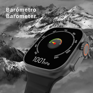 Smartwatch TRAIL DAM8 con schermo HR da 2 pollici e funzione Always-On. Widget personalizzabili. Cinturino in nylon.