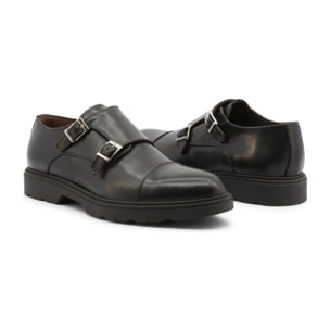 Zapatos Monkstrapa para Hombre - Duca di Morrone Guiliano Leather Black