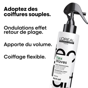 Tecni.art - Flex Waves Spray Ondulations Texturisées Effet Retour de Plage 190 ml