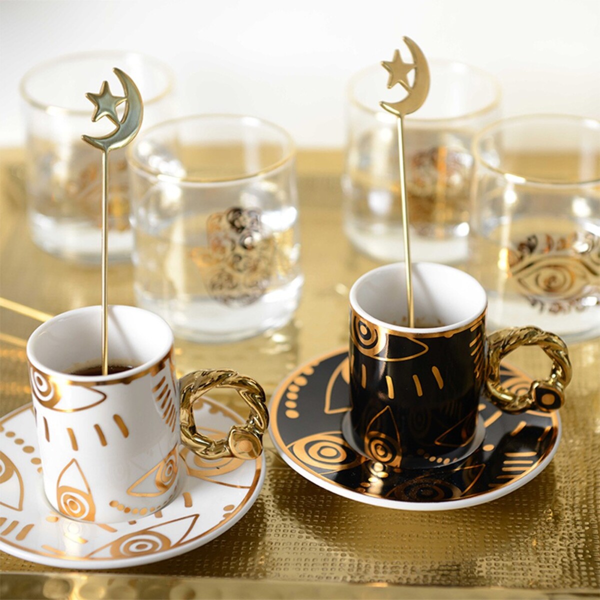 Cuillères dorées Istanbul - lot de 6