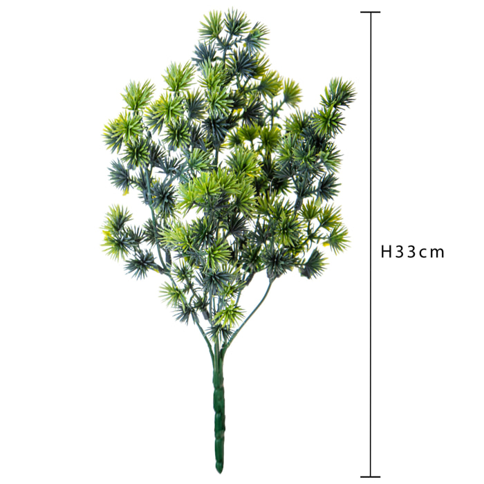 Microcladium Bush 33 Cm - Pezzi 12 - 25X33X25cm - Colore: Multicolore - Bianchi Dino - Piante Artificiali