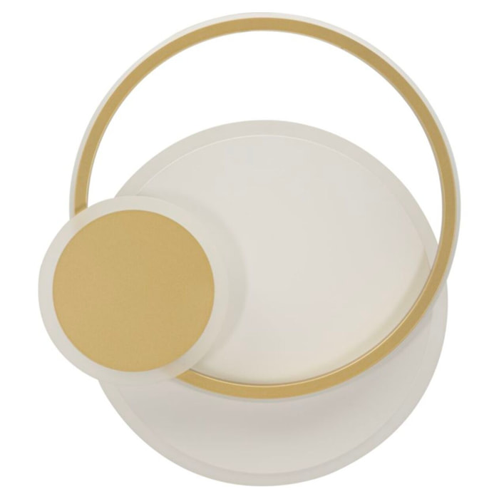 LAMPADA DA MURO LED DISH CM 29X6,5X34 (LUCE CON 3 TEMPERATURE DI COLORE)