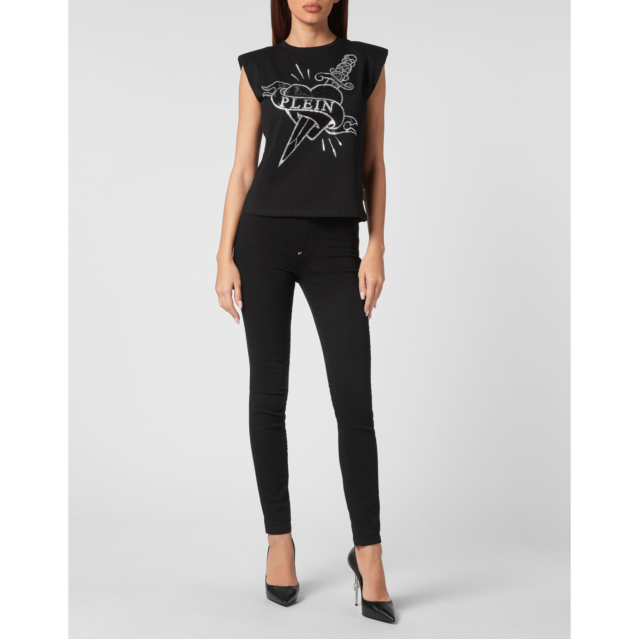 PHILIPP PLEIN Camiseta de tirantes LOVE