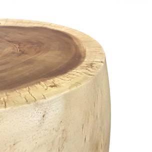 Table d'appoint ronde en bois de suar D50 cm - Toha