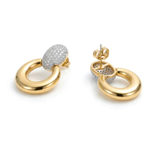 Pendientes Cymui acabado oro amarillo 18k