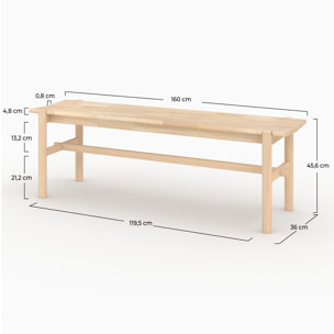 Banc 3 places en bois - Suzette - Suzette