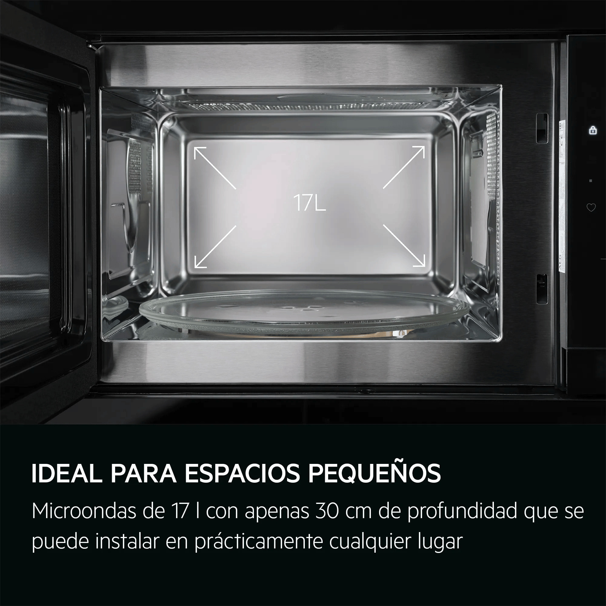 AEG Microondas de 800 W con función microondas y grill TB6GM171DB