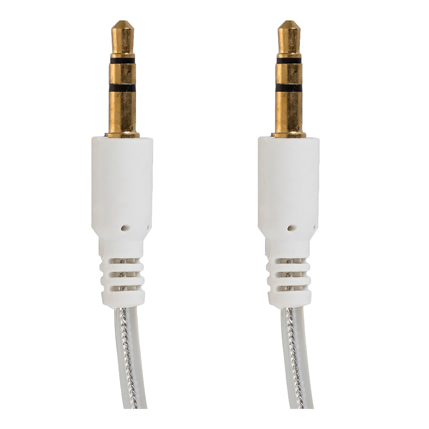 DAM Cavo Prolunga Doppio Jack 3,5mm 70x1x1 Cm. Colore bianco