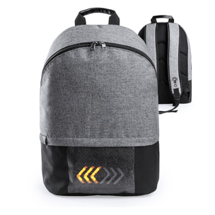 Indicatori di direzione dello zaino con luci a LED lampeggianti. Tasca imbottita per laptop. Schienale e spallacci imbottiti. Connessione USB