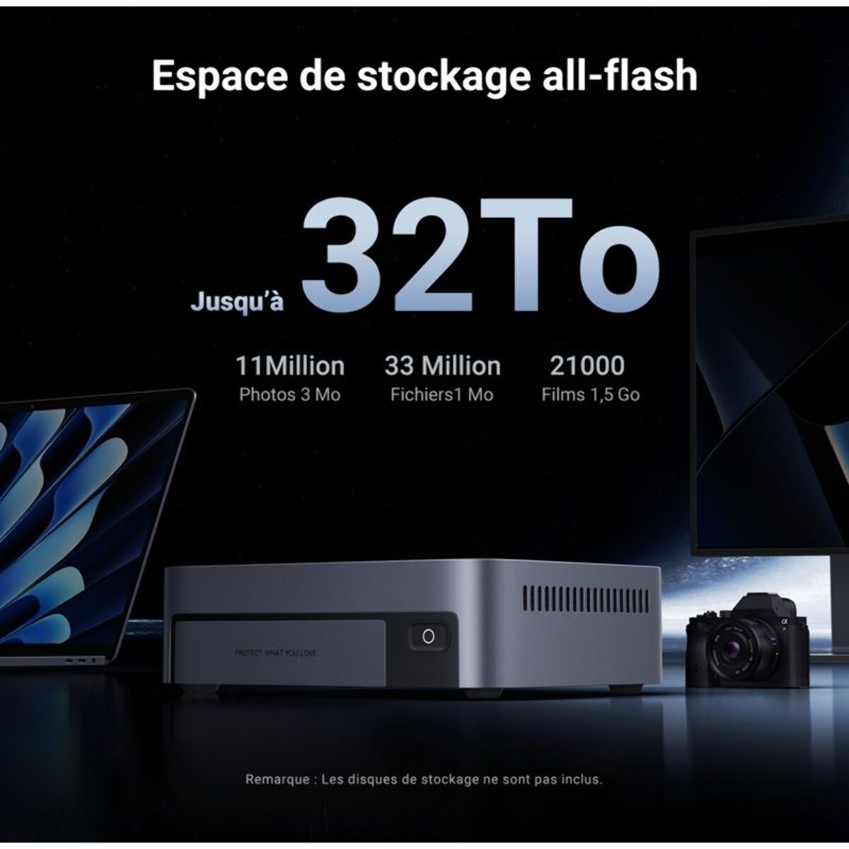 Serveur NAS UGREEN DXP480T Plus Gris anodisé