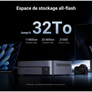 Serveur NAS UGREEN DXP480T Plus Gris anodisé