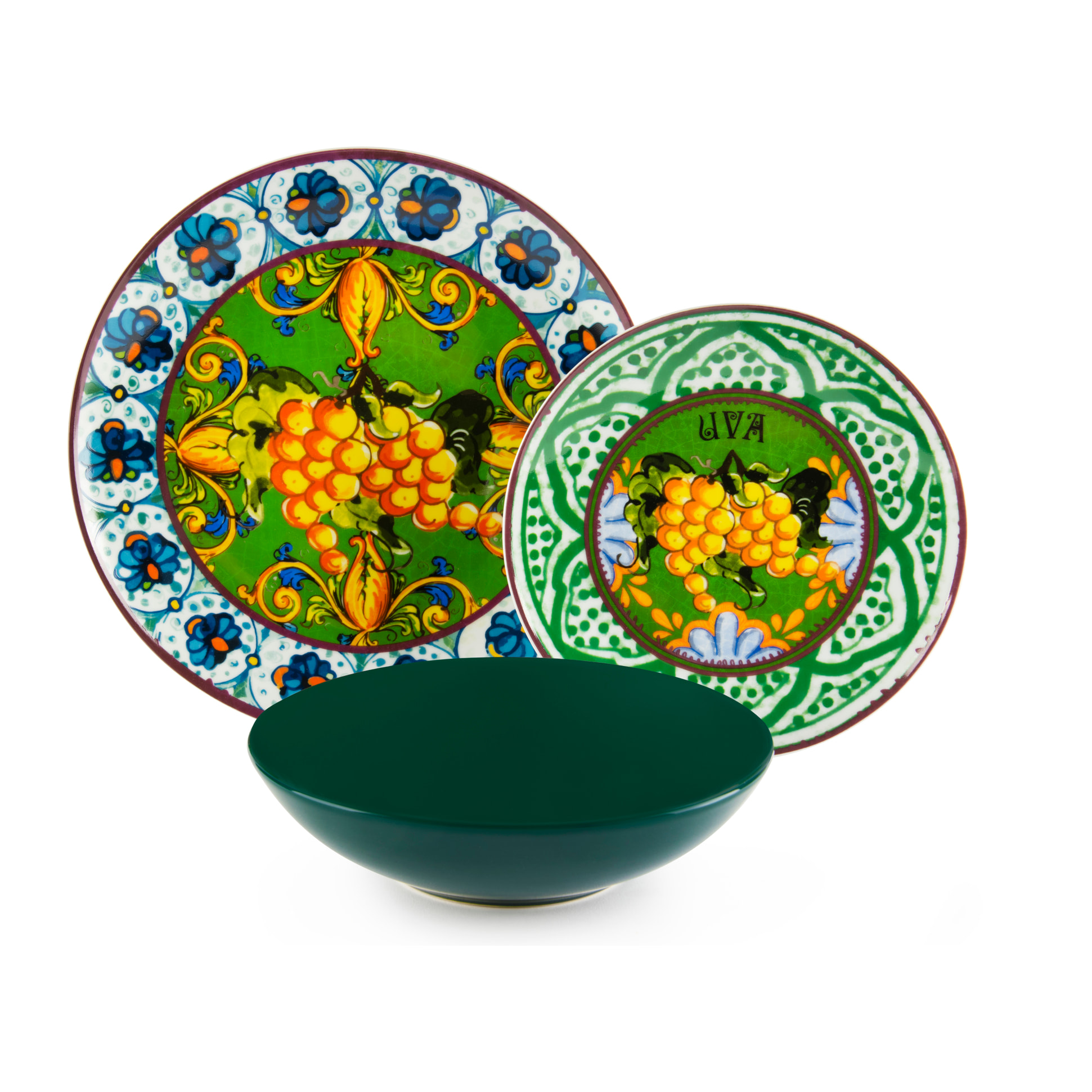 Service de table 18 pièces Excelsa – Bari Vecchia, Porcelaine Multicolore