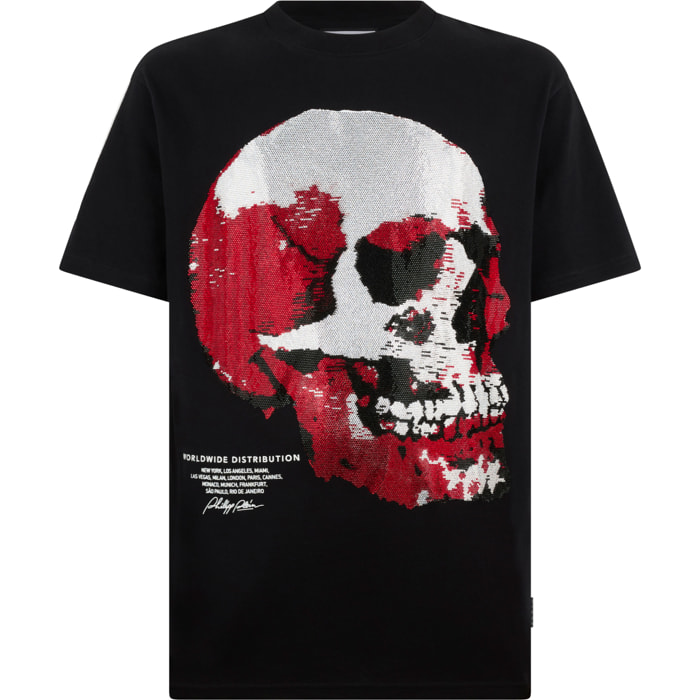 PHILIPP PLEIN T-shirt girocollo a maniche corte SKULL